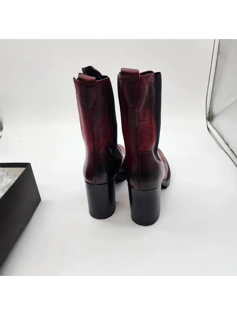 New made in Italy EMANUELE CRASTO Italy Leather Chelsea Boots 10